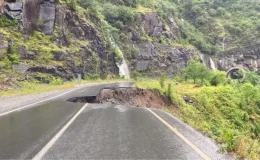 Mesudiye’deki heyelan nedeniyle kapanan yol yeniden açıldı
