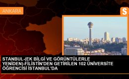 İSRAİL’in saldırılarından kaçan 102 Filistinli öğrenci Türkiye’ye getirildi