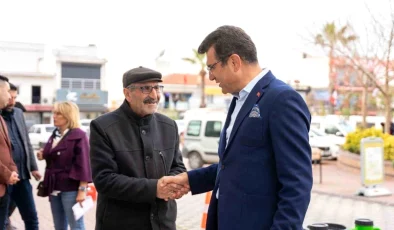 Cumhur İttifakı Bodrum Belediye Başkan Adayı Mehmet Tosun, Kumköy’e ikinci Cemevi sözü verdi