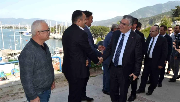 Ulaştırma ve Altyapı Bakan Yardımcısı Durmuş Ünüvar, Fethiye’de Denizcilerle Buluştu