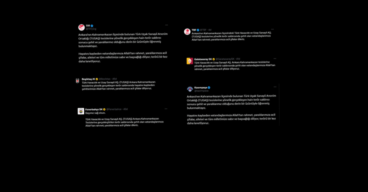 Spor camiası Ankara’daki terör saldırısını lanetledi!