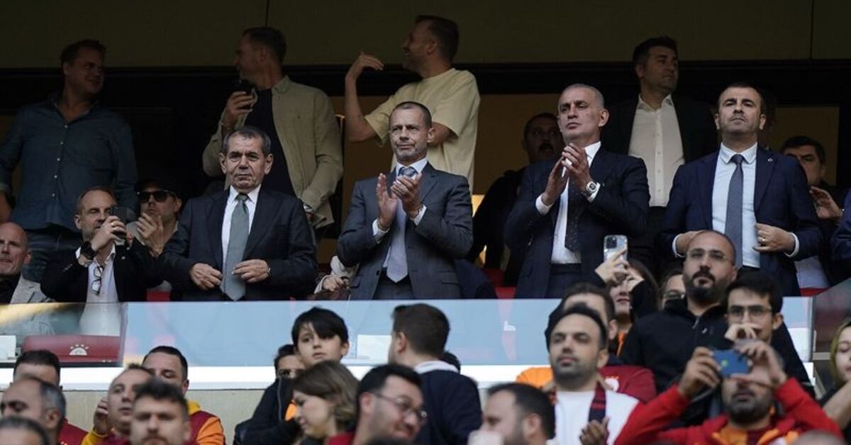 UEFA Başkanı Aleksander Ceferin, Galatasaray-Elfsborg maçında