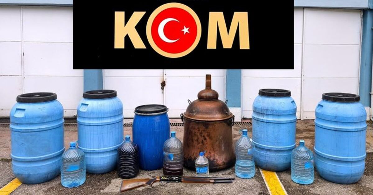 Çorum’da 990 litre sahte içki ele geçirildi