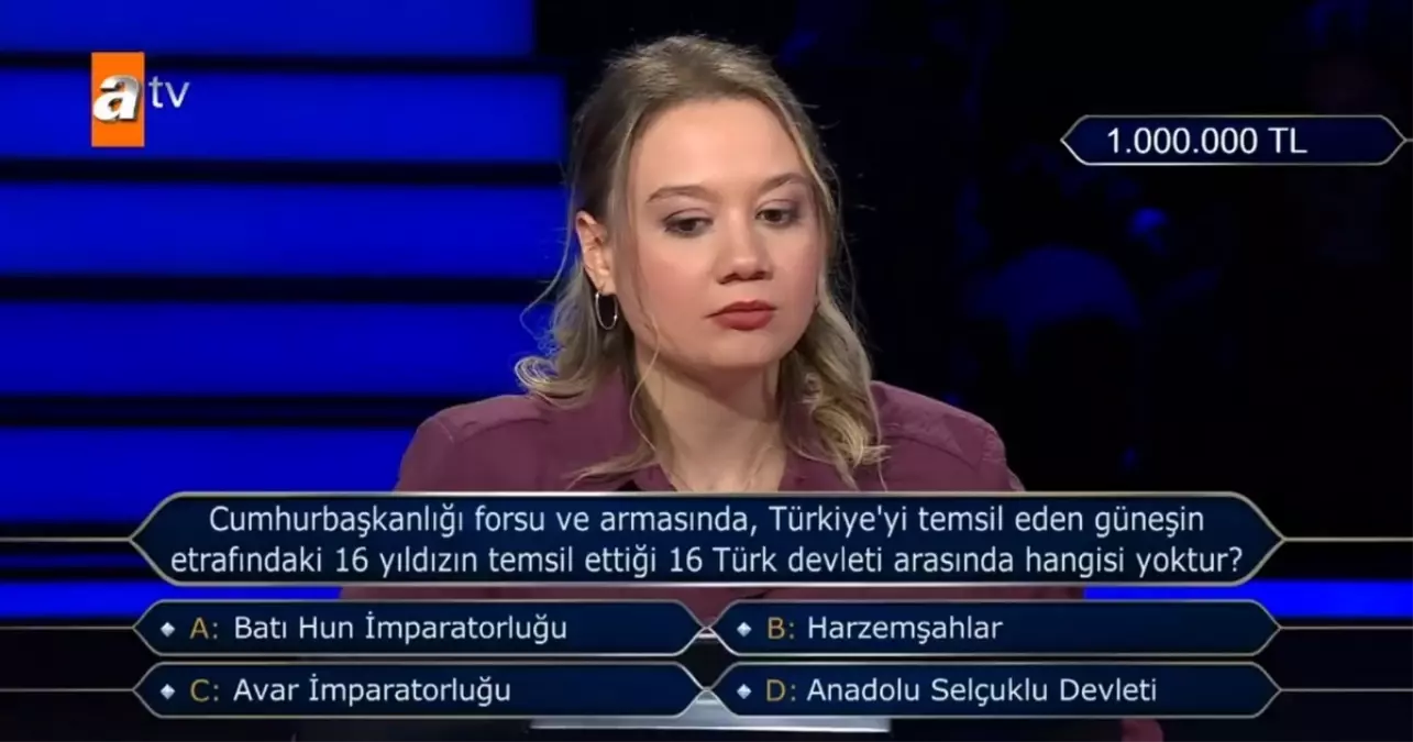 Cumhurbaşkanlığı forsu ve armasında, Türkiye’yi temsil eden güneşin etrafındaki 16 yıldızın temsil ettiği 16 Türk devleti arasında hangisi yoktur?