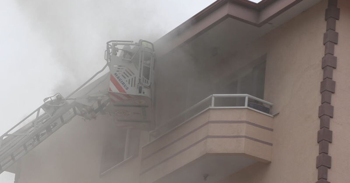 Bulaşık makinesinden yangın çıktı