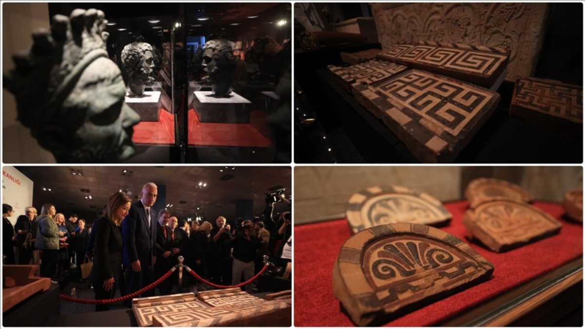 Çalışmalar sonuç verdi; Septimius Severus’un heykel başı ve pişmiş toprak levhalar iade edildi