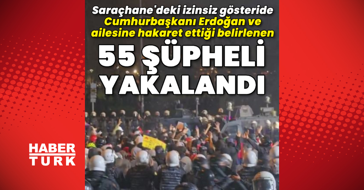 Cumhurbaşkanı Erdoğan ve ailesine hakaret ettiği tespit edilen 55 zanlı yakalandı