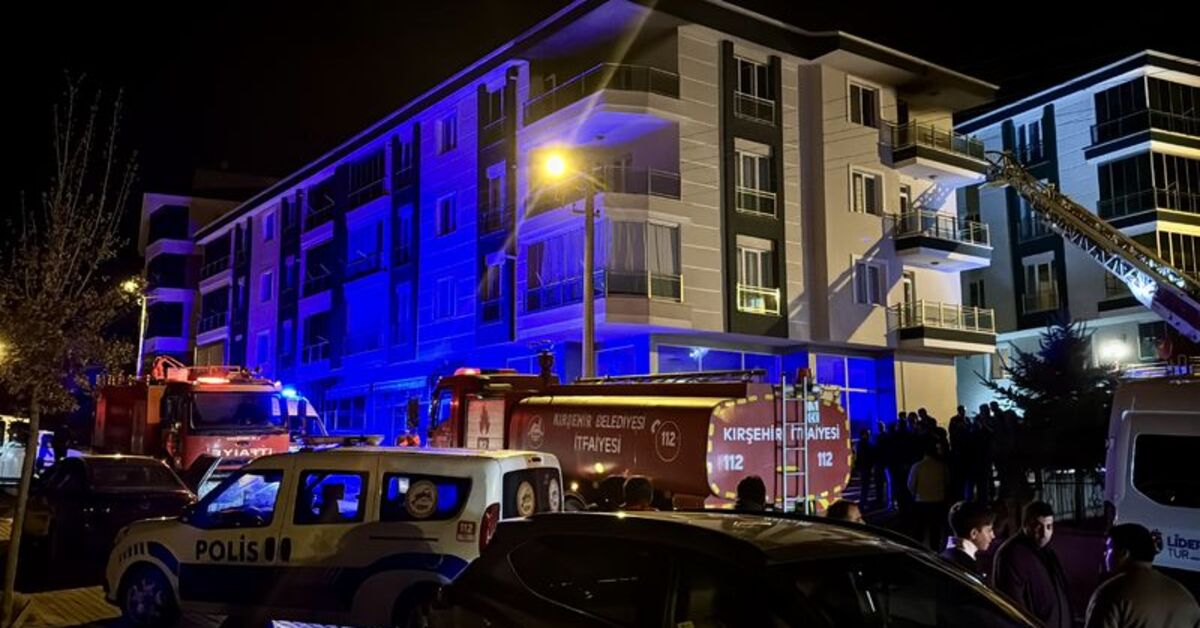 Kırşehir’de evdeki yangında 3 kişi dumandan etkilendi